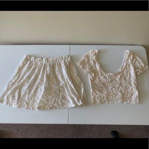 Forever 21 shirt and skirt set